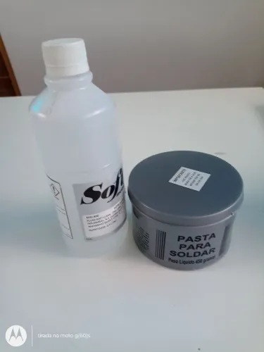 Pasta para soldar 450g + Fluxo para solda