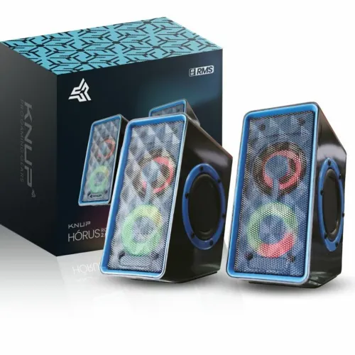 Caixas de Som Gamer alto falante computador caixinha som notebook / tv 2.0
