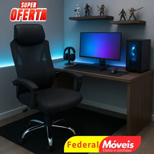 Cadeira Giratória Gamer Tela OR - Leve, prática e estilosa!