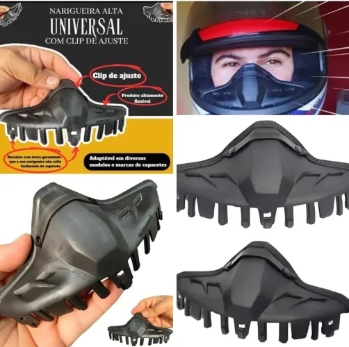 Narigueira Alta Reforçado Universal serve qualquer Capacete pronto entrega Sorocaba 