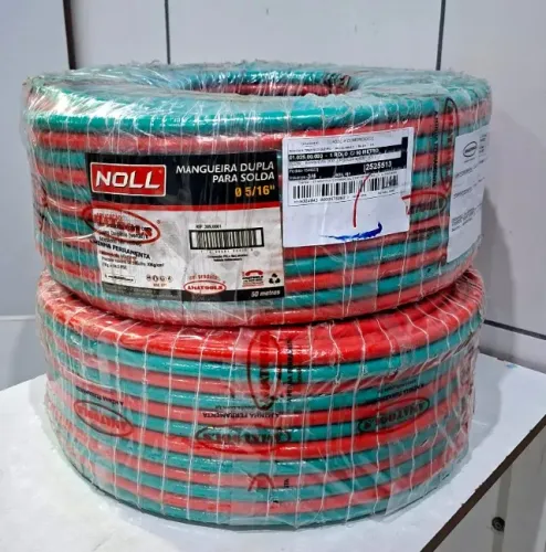 Mangueira duplas para solda 50 metros - entrega gratis
