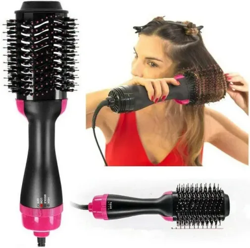 Escova 2 in 1 - Secadora Modeladora e Com Efeito Alisador 