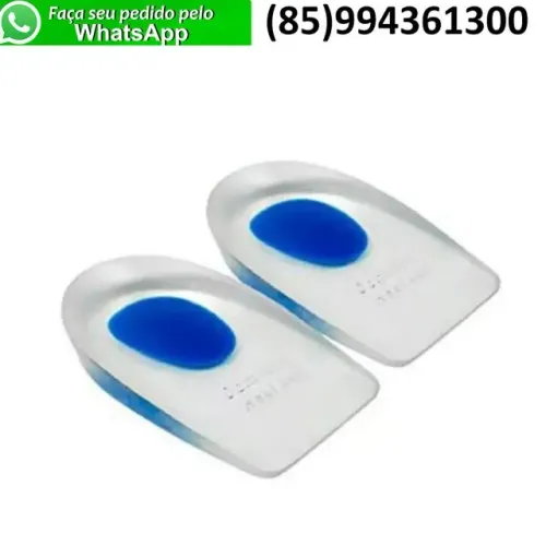  Meia Palmilha Calcanheira em Gel de Silicone 