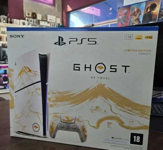 Ps5 edição limitada Ghost of yotei Lacrado Com garantia e nota