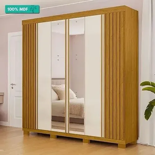 Guarda Roupa 6 Portas Eliza 100% MDF, com Espelho - ACP