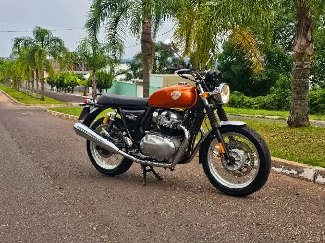 2022 Royal Enfield Interceptor Orange Crush "único dono" aceito troca - financio