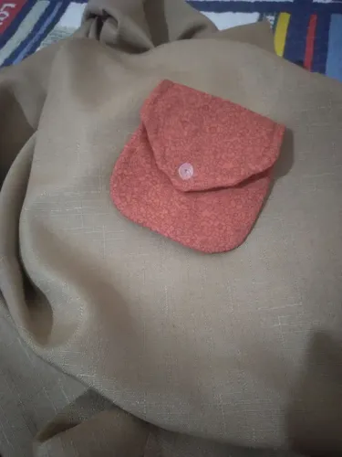 Porta-níquel Vermelho Estampado Feminino