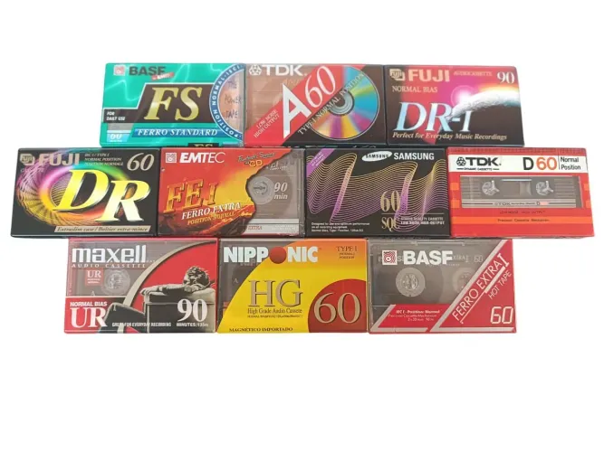 fitas k7 cassetes - diversas marcas e modelos