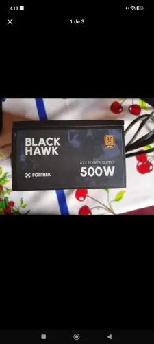 Fonte fortrek Black hawk ATX 80 plus bronze 