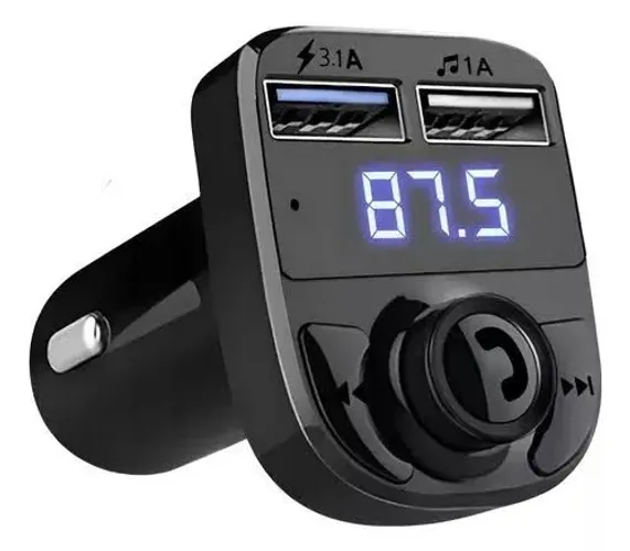 Transmissor Bluetooth automotivo com carregamento de celular rápido