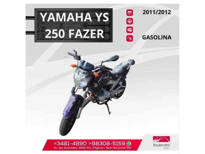 Yamaha Ys 250 fazer 2012