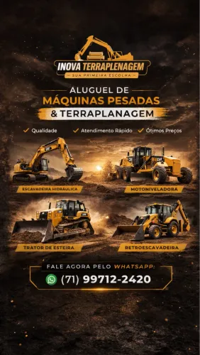 Terraplanagem, demolição, locação e coleta de resíduos 