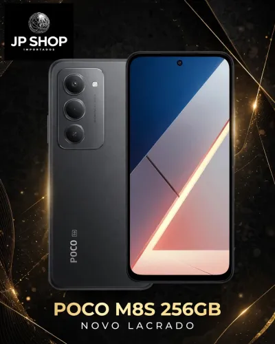 POCO M8S 256GB Novo Original - R$ 1.550