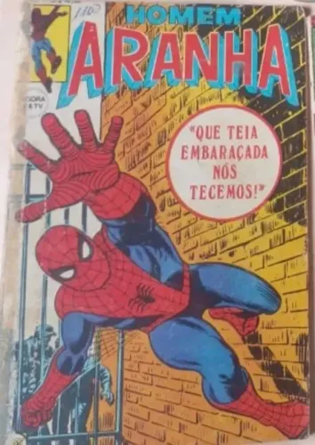Homem aranha nº 1 da RGE retirado de encadernação como nas fotos