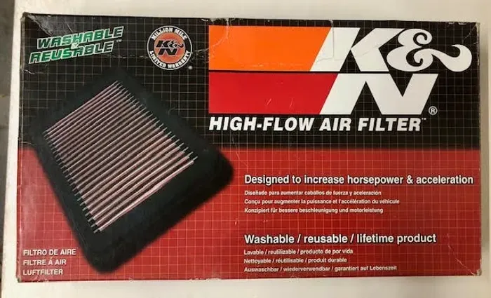 Filtro de ar esportivo K&N original p/ Yamaha R1 Motor Cross Plane 