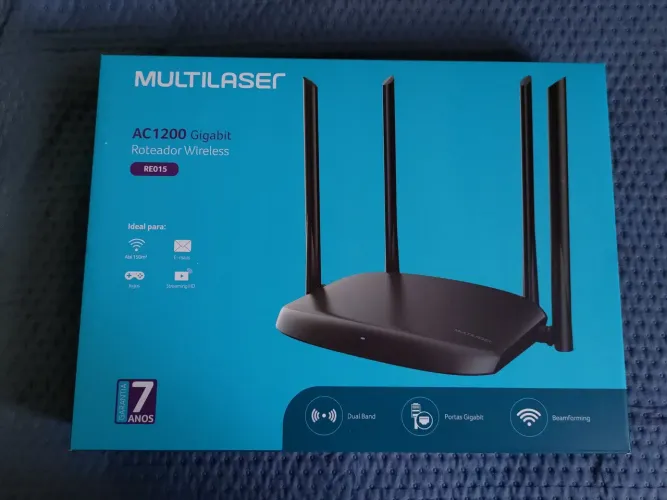 (Lacrado) Roteador AC1200 Porta Gigabit 4 Antenas