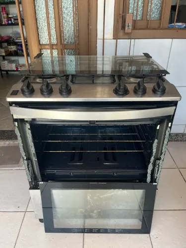 Fogão brastemp 5 bocas inox 