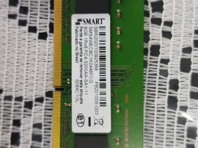 Memória RAM DDR4 8GB Smart 3200 MHz SODIMM