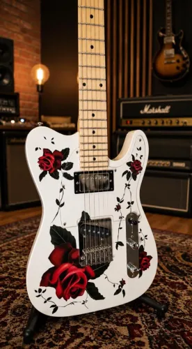 Guitarra Custom Shop Sharon Rose - Luthier - Impecável - Som Absurdo! PARCELO NO CARTÃO!