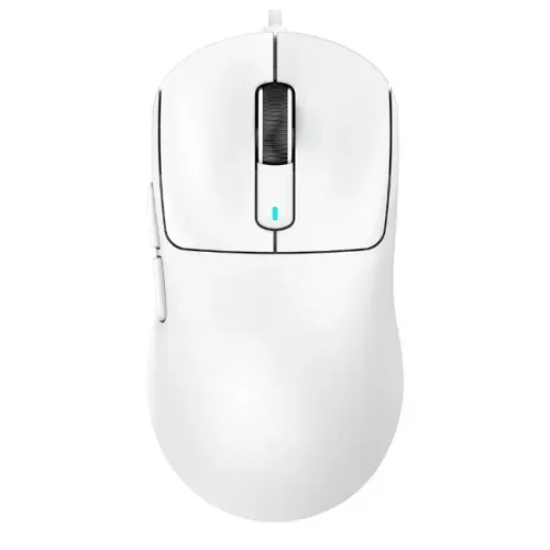 Mouse Gamer com Fio Attack Shark X3, 12.800 DPI, 6 Botões Programáveis - Branco