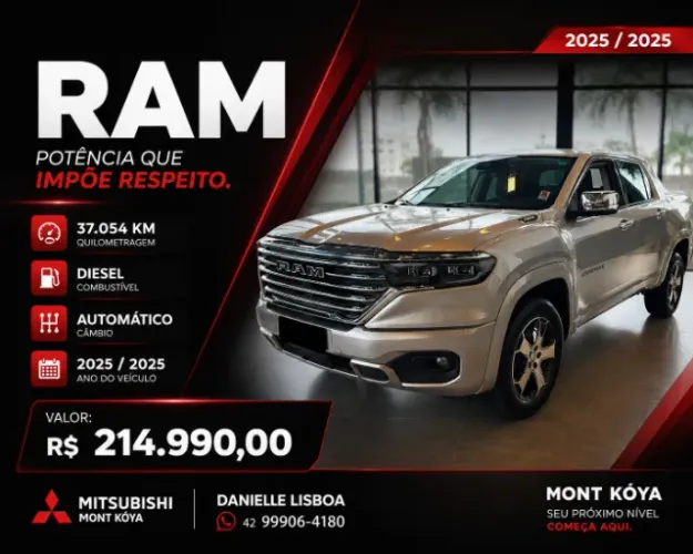 Ram Rampage Laramie 2.2 TB CD 4X4 Die. Aut. 2025