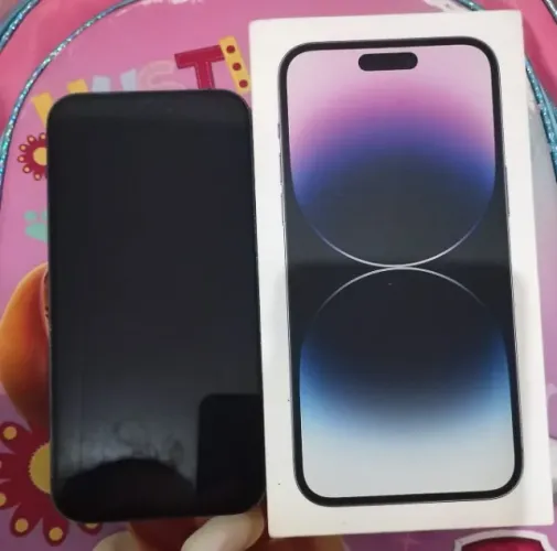 iphone 14 pro max 128 gb roxo com caixa manual completo bateria 87% todo original