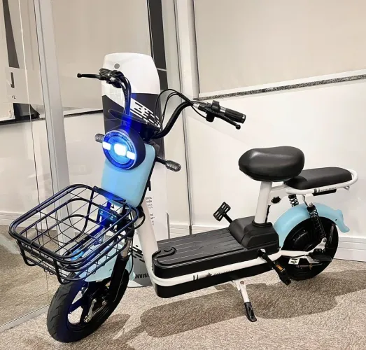 Scooter happy bike elétrica 350w carregador e alarme