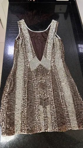 Vestido de festa bordado marca CANAL