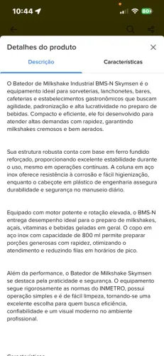 Skymsen batedor de milkshakes/ açaí