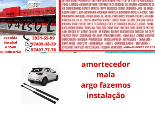 amortecedor mala argo fazemos isntalacao