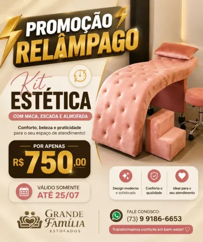 Kit Estética: Maca, Escada e Almofada