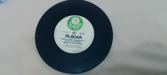 Compacto Palmeiras 1976 hino oficial do Palmeiras banda corpo de bombeiro e Sílvio Caldas