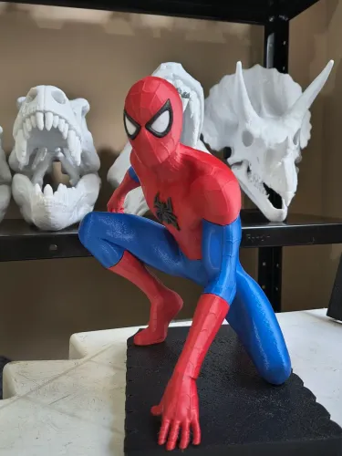 Action figure - homem aranha modelado em 3D