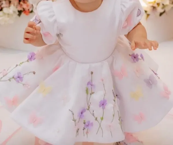 Vendo vestido festa infantil jardim 1 ano