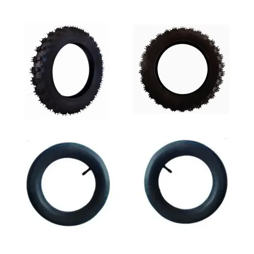 PNEUS E CÂMERAS PAR MINI MOTO CROSS 49CC/2T ARO 10