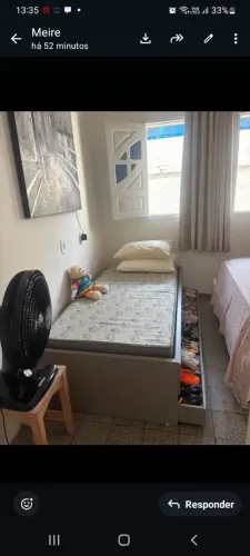 Cama solteiro com auxiliar