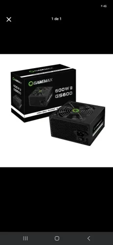 Fonte Gamemax GS600W 80Plus PFC Ativo