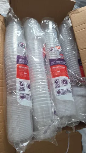 550 Potes com tampas de 140ml lacrados (embalagens)