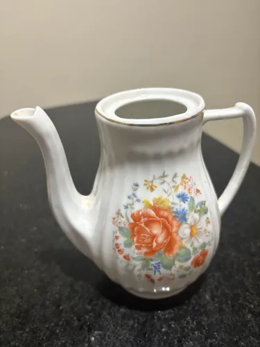 Bule de Porcelana Floral sem tampa