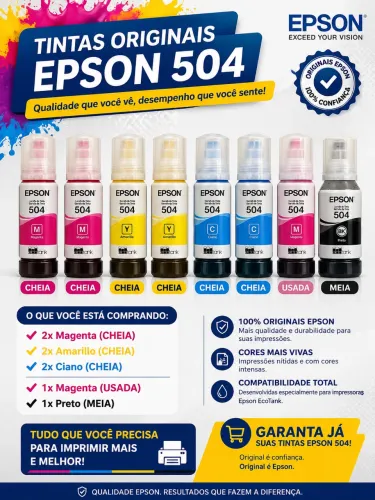 Tinta original Epson 504