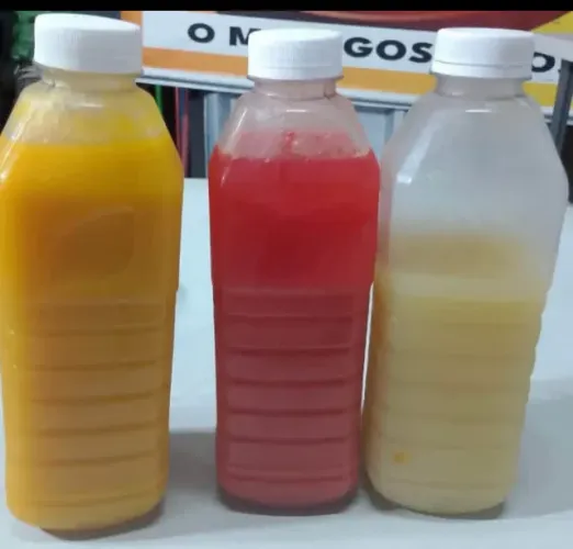 Sucos da fruta geladinhos