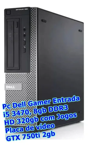 Pc Gamer de entrada i5 3470, 8gb, GTX 750ti, HD, Monitor 18 Pol #Parcelo#Leiaa#Entrego