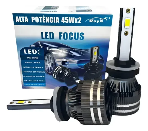 ltra Led 90w Hb4 Focus Ray X 13000 Lumens 6000k
