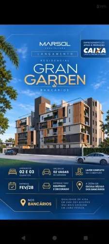 Residencial com 02 e 03 quartos com elevador e área de lazer na cobertura " Bancários"