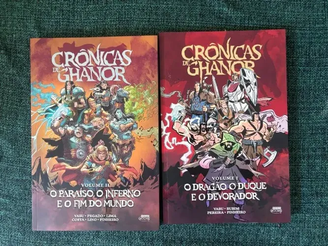 Conjunto HQs Crônicas de Ghanor Vol. 1 e Vol. 2