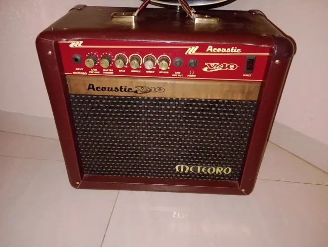 Caixa acústico v40 violão Meteoro