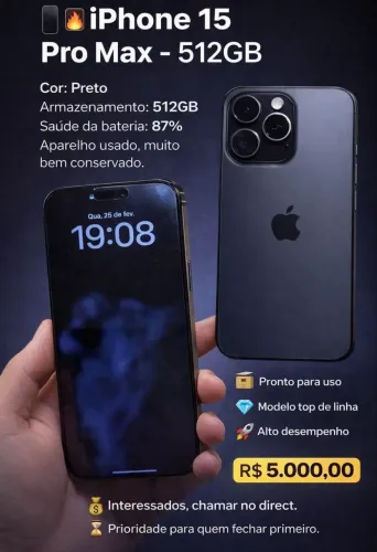 iPhone 15 Pro Max - 512 GB