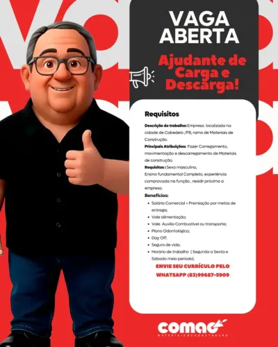 Ajudante de carga e descarga CLT