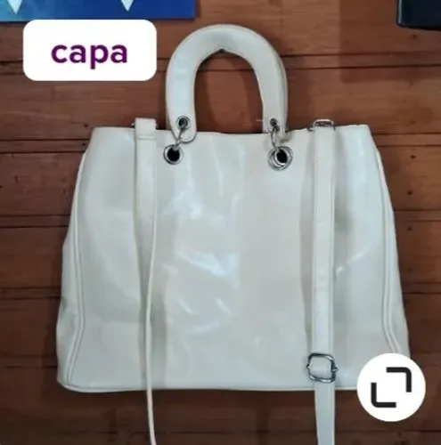 Bolsa couro Via Mia 