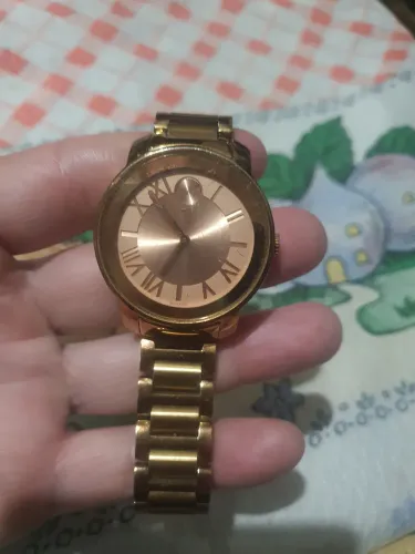 Movado funcionando normalmente todo chapeado a ouro